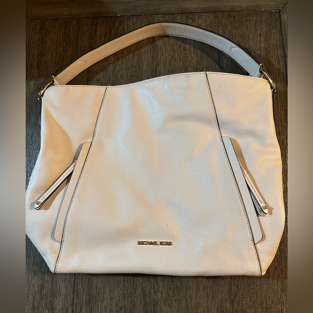 Michael Kors soft white slouchy bag